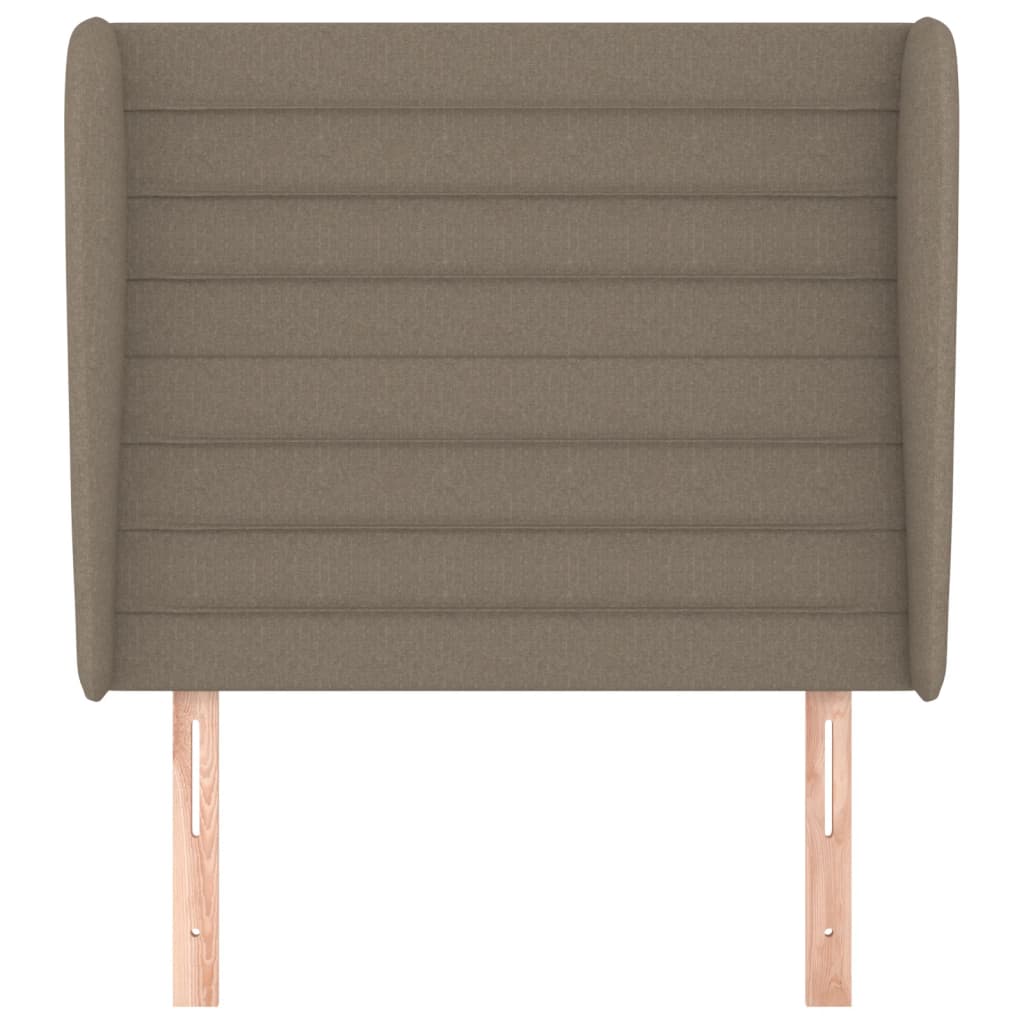 Hoofdbord met randen 93x23x118/128 cm stof taupe Hoofdborden en voetborden | Creëer jouw Trendy Thuis | Gratis bezorgd & Retour | Trendy.nl