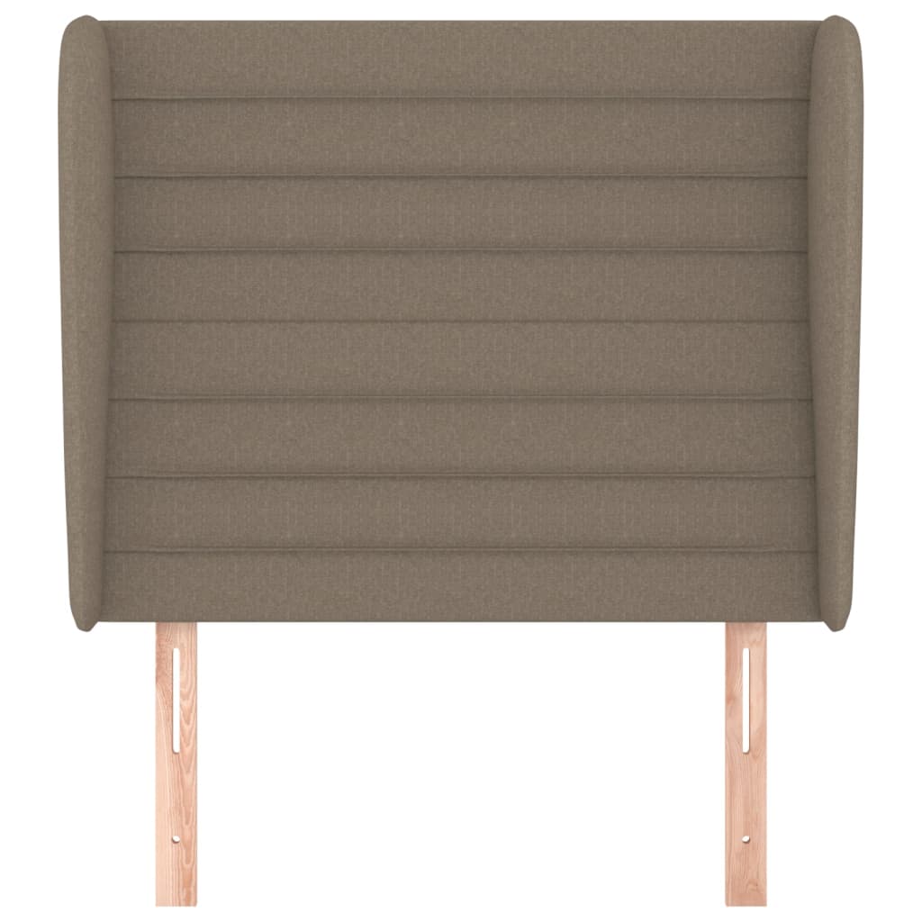 Hoofdbord met randen 103x23x118/128 cm stof taupe Hoofdborden en voetborden | Creëer jouw Trendy Thuis | Gratis bezorgd & Retour | Trendy.nl