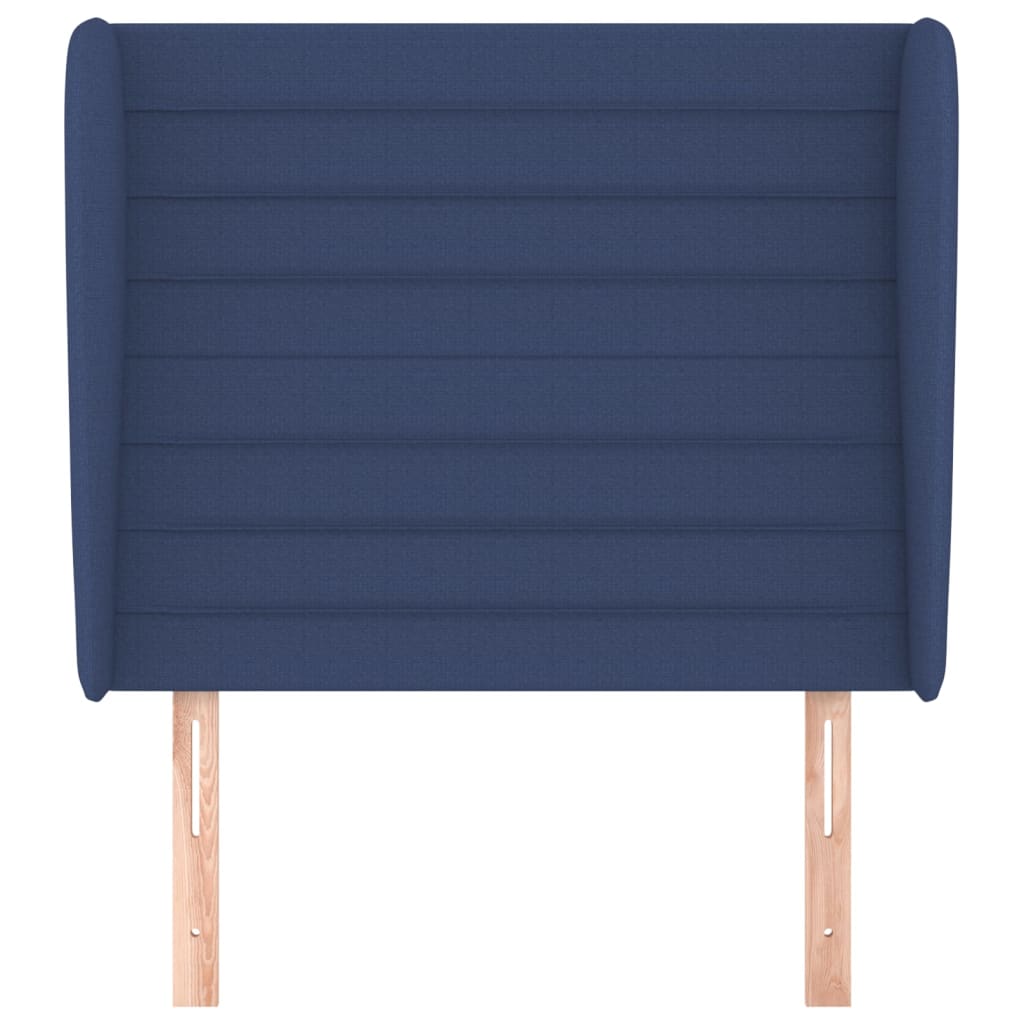 Hoofdbord met randen 103x23x118/128 cm stof blauw Hoofdborden en voetborden | Creëer jouw Trendy Thuis | Gratis bezorgd & Retour | Trendy.nl