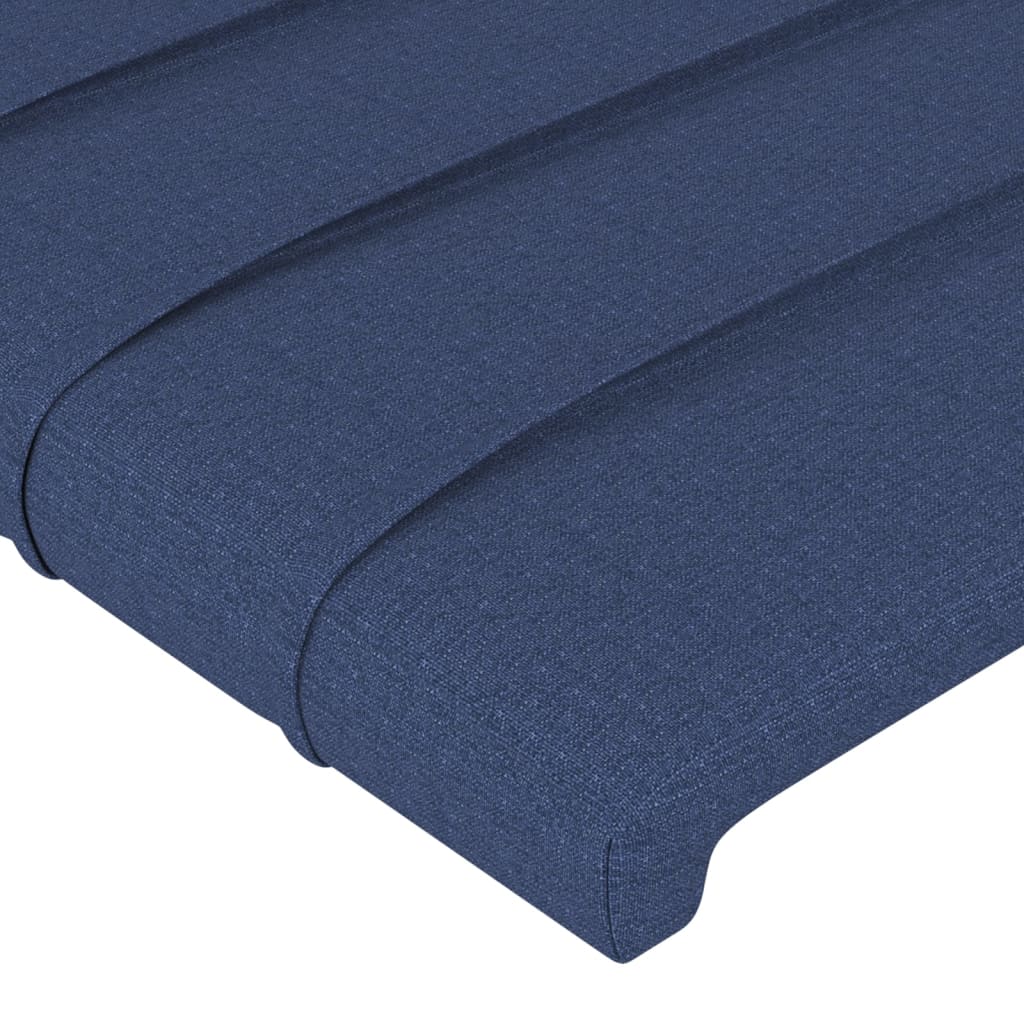 Hoofdbord met randen 103x23x118/128 cm stof blauw Hoofdborden en voetborden | Creëer jouw Trendy Thuis | Gratis bezorgd & Retour | Trendy.nl