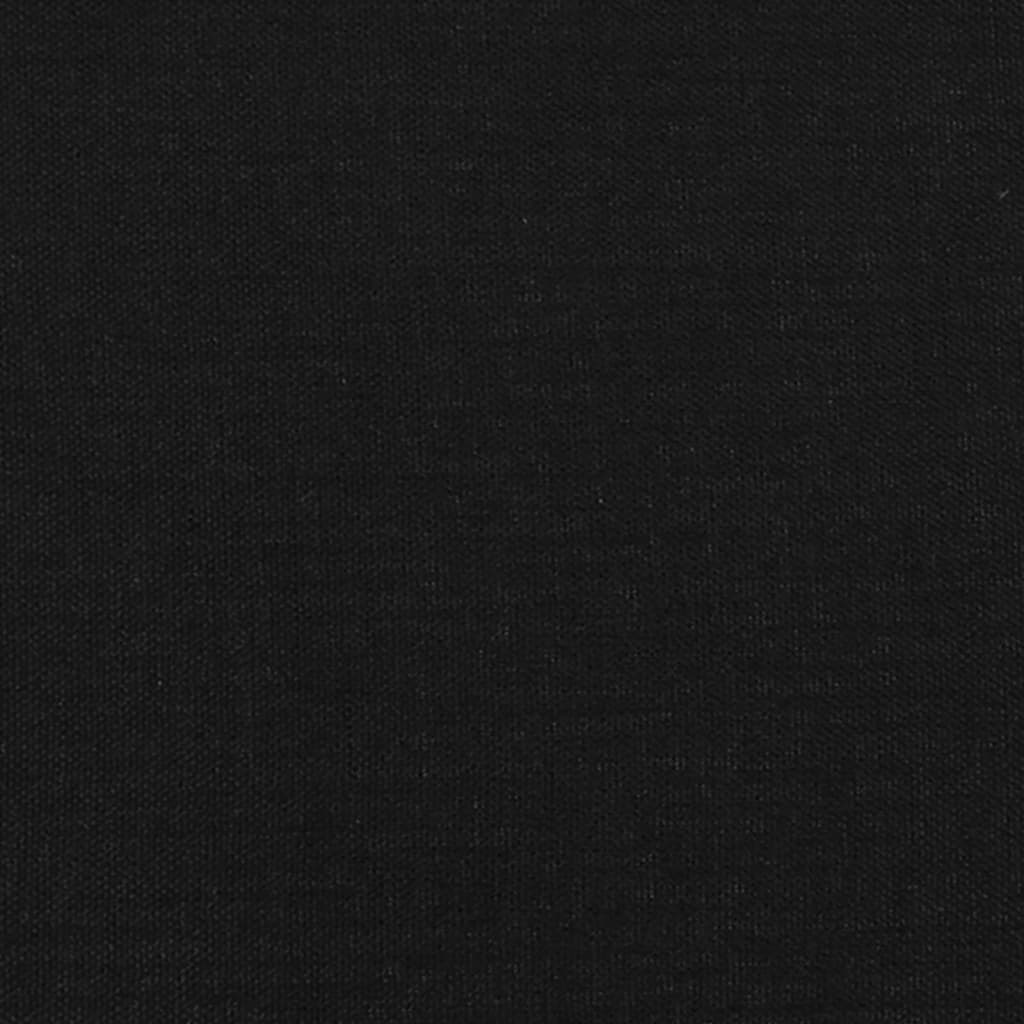 Hoofdbord met randen 163x23x118/128 cm stof zwart Hoofdborden en voetborden | Creëer jouw Trendy Thuis | Gratis bezorgd & Retour | Trendy.nl