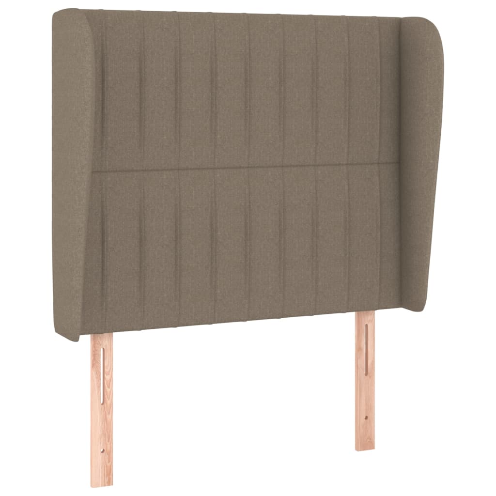 Hoofdbord met randen 93x23x118/128 cm stof taupe Hoofdborden en voetborden | Creëer jouw Trendy Thuis | Gratis bezorgd & Retour | Trendy.nl