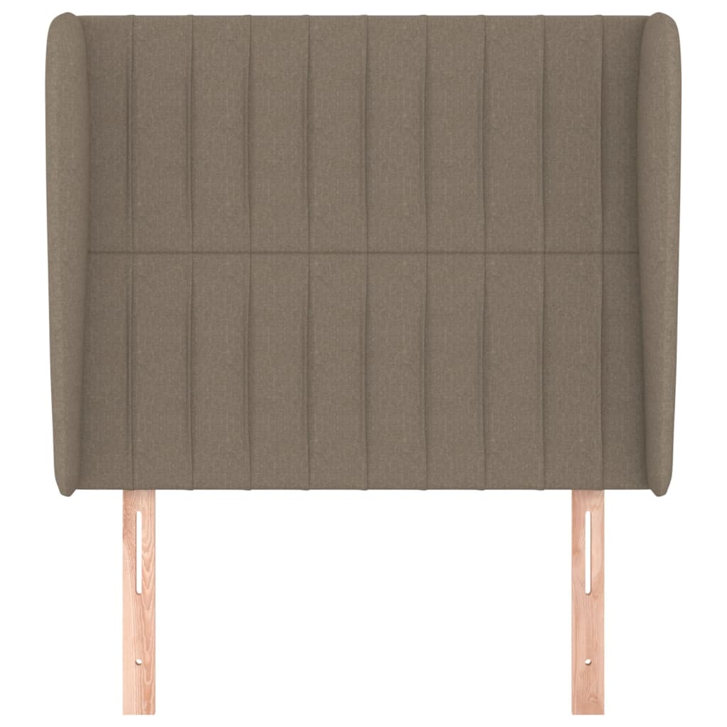 Hoofdbord met randen 93x23x118/128 cm stof taupe Hoofdborden en voetborden | Creëer jouw Trendy Thuis | Gratis bezorgd & Retour | Trendy.nl