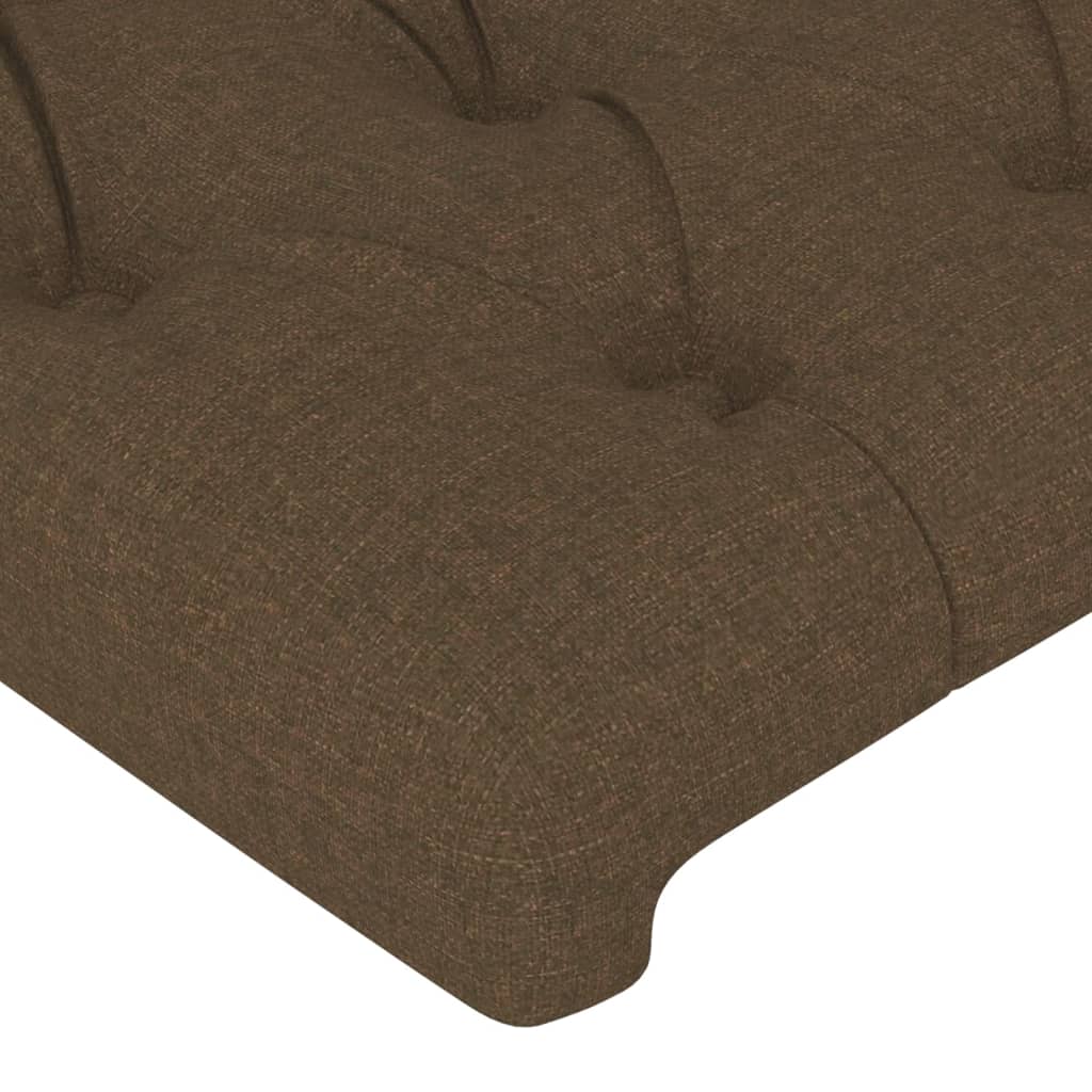 Hoofdbord met randen 83x23x118/128 cm stof donkerbruin Hoofdborden en voetborden | Creëer jouw Trendy Thuis | Gratis bezorgd & Retour | Trendy.nl