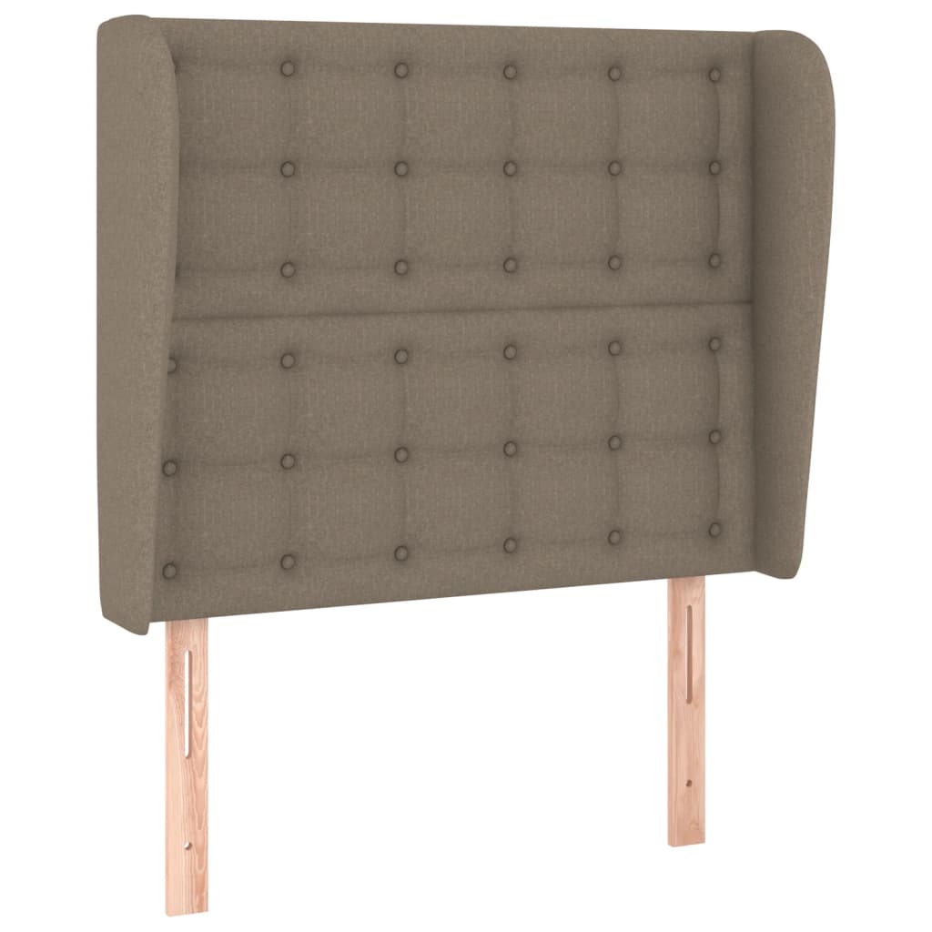 Hoofdbord met randen 93x23x118/128 cm stof taupe Hoofdborden en voetborden | Creëer jouw Trendy Thuis | Gratis bezorgd & Retour | Trendy.nl