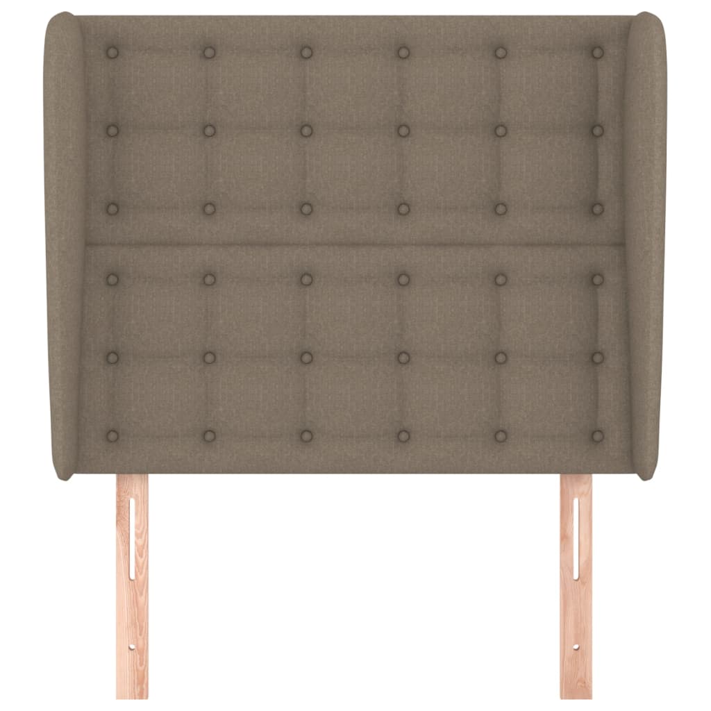 Hoofdbord met randen 93x23x118/128 cm stof taupe Hoofdborden en voetborden | Creëer jouw Trendy Thuis | Gratis bezorgd & Retour | Trendy.nl