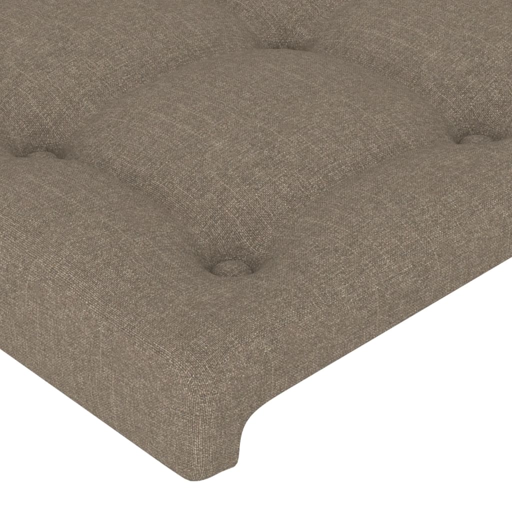 Hoofdbord met randen 93x23x118/128 cm stof taupe Hoofdborden en voetborden | Creëer jouw Trendy Thuis | Gratis bezorgd & Retour | Trendy.nl