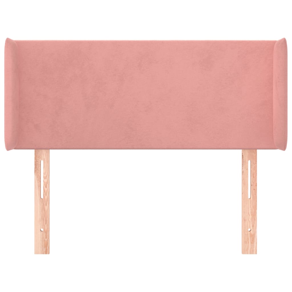 Hoofdbord met randen 83x16x78/88 cm fluweel roze Hoofdborden en voetborden | Creëer jouw Trendy Thuis | Gratis bezorgd & Retour | Trendy.nl