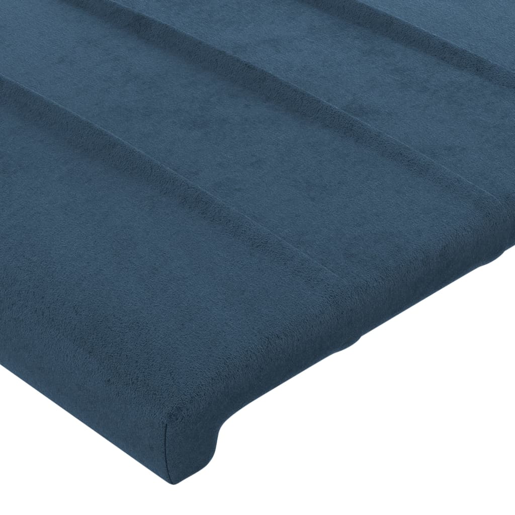 Hoofdbord met randen 103x16x78/88 cm fluweel donkerblauw Hoofdborden en voetborden | Creëer jouw Trendy Thuis | Gratis bezorgd & Retour | Trendy.nl