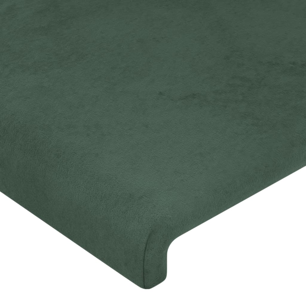 Hoofdbord met randen 147x16x118/128 cm fluweel donkergroen Hoofdborden en voetborden | Creëer jouw Trendy Thuis | Gratis bezorgd & Retour | Trendy.nl