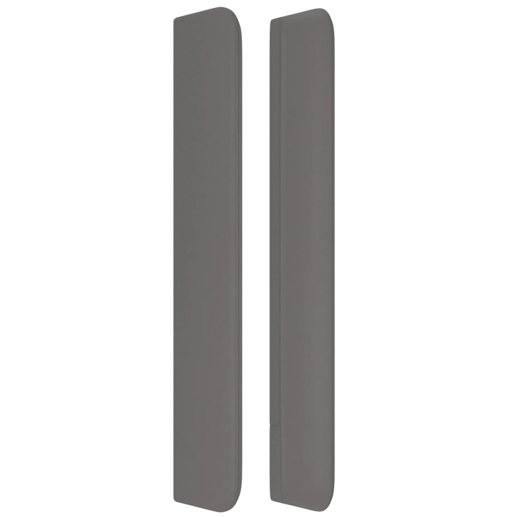 Hoofdbord met randen 163x16x118/128 cm kunstleer grijs Hoofdborden en voetborden | Creëer jouw Trendy Thuis | Gratis bezorgd & Retour | Trendy.nl