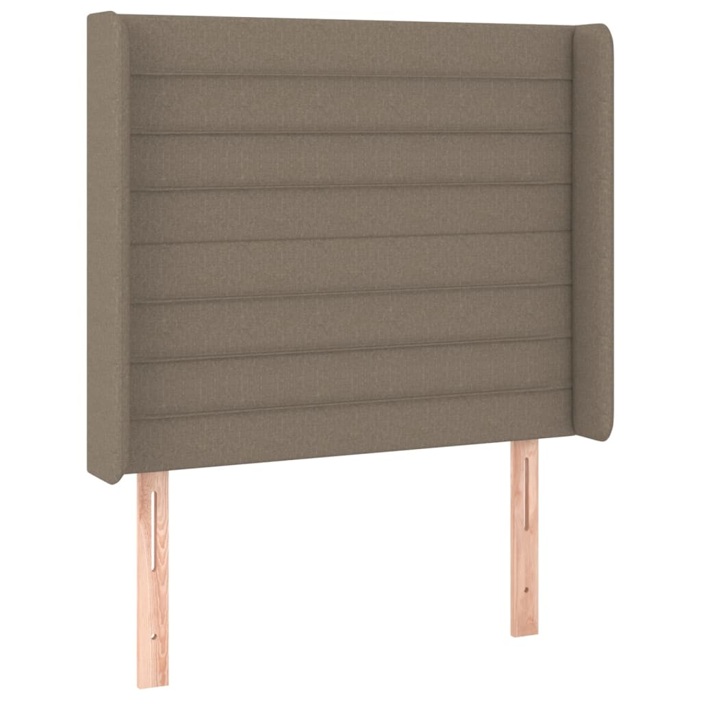 Hoofdbord met randen 93x16x118/128 cm stof taupe Hoofdborden en voetborden | Creëer jouw Trendy Thuis | Gratis bezorgd & Retour | Trendy.nl