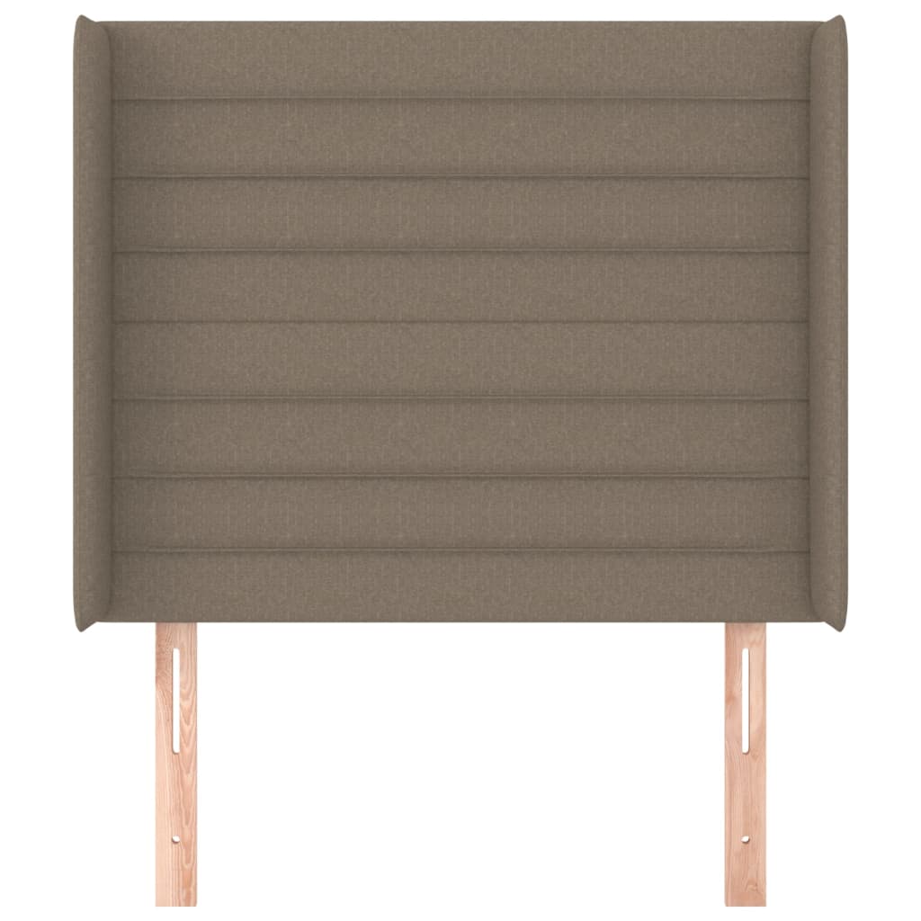 Hoofdbord met randen 93x16x118/128 cm stof taupe Hoofdborden en voetborden | Creëer jouw Trendy Thuis | Gratis bezorgd & Retour | Trendy.nl