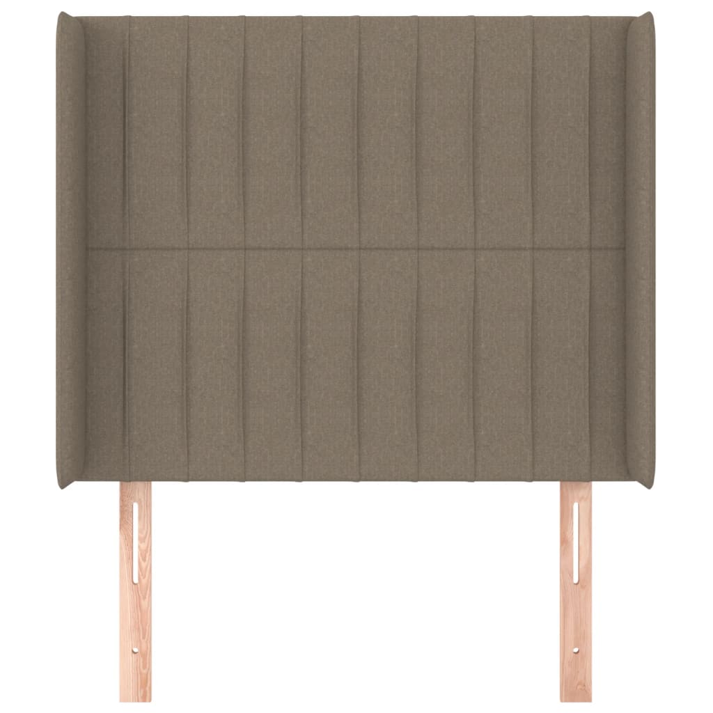 Hoofdbord met randen 93x16x118/128 cm stof taupe Hoofdborden en voetborden | Creëer jouw Trendy Thuis | Gratis bezorgd & Retour | Trendy.nl