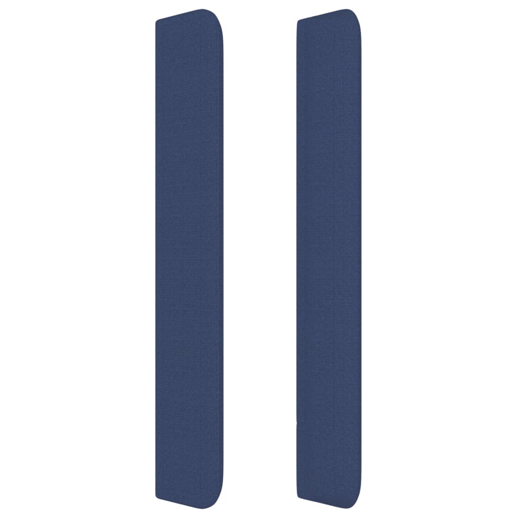 Hoofdbord met randen 83x16x118/128 cm stof blauw Hoofdborden en voetborden | Creëer jouw Trendy Thuis | Gratis bezorgd & Retour | Trendy.nl