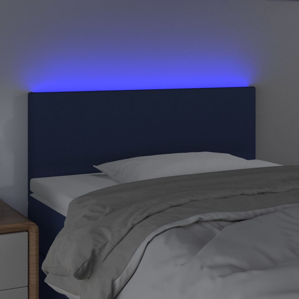 Hoofdbord LED 90x5x78/88 cm stof blauw Hoofdborden en voetborden | Creëer jouw Trendy Thuis | Gratis bezorgd & Retour | Trendy.nl