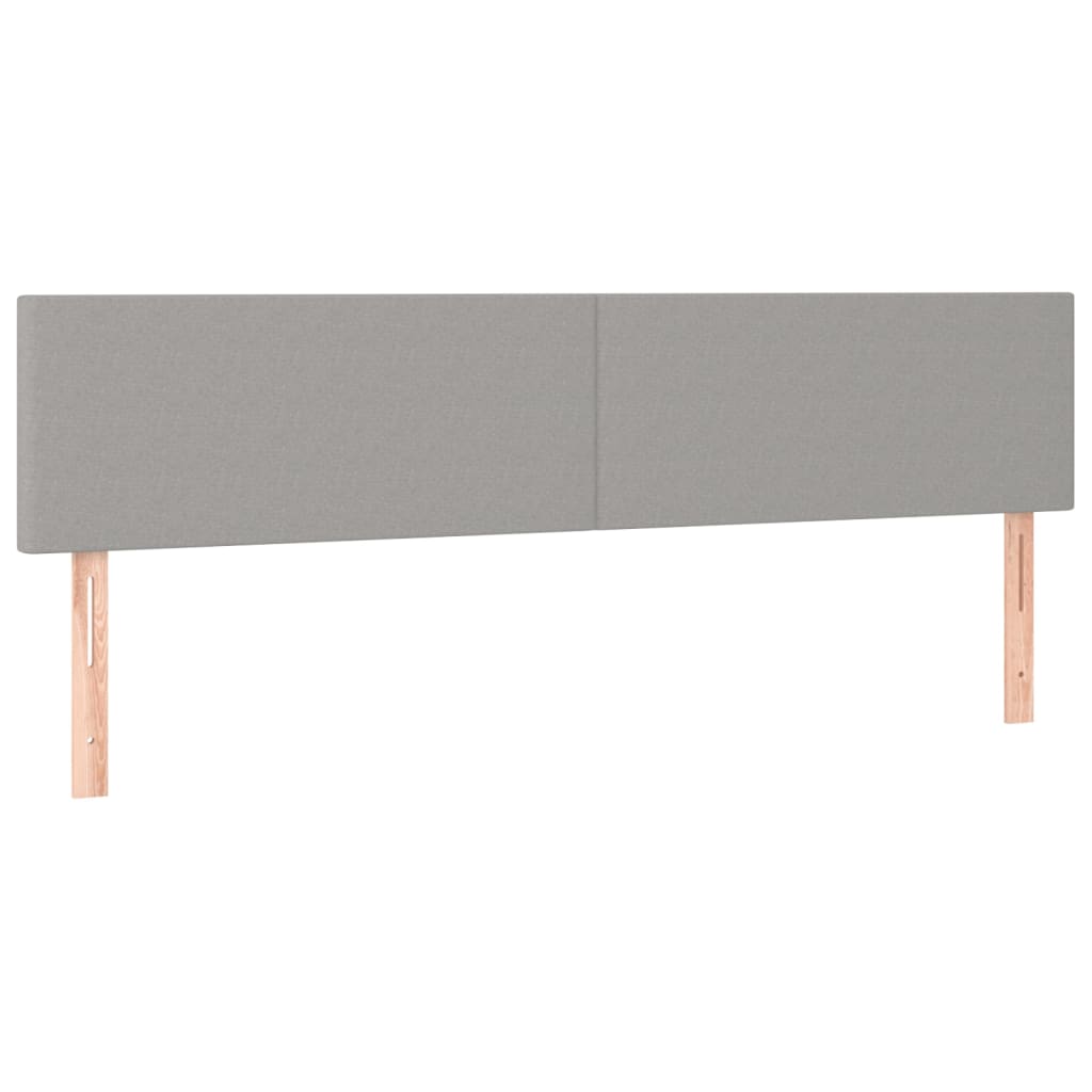 Hoofdbord LED 160x5x78/88 cm stof lichtgrijs Hoofdborden en voetborden | Creëer jouw Trendy Thuis | Gratis bezorgd & Retour | Trendy.nl