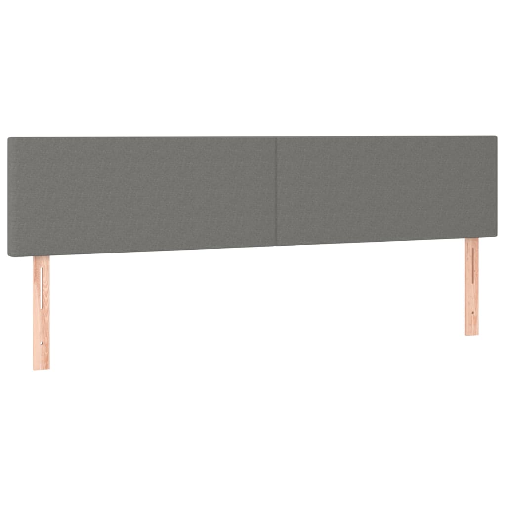 Hoofdbord LED 160x5x78/88 cm stof donkergrijs Hoofdborden en voetborden | Creëer jouw Trendy Thuis | Gratis bezorgd & Retour | Trendy.nl