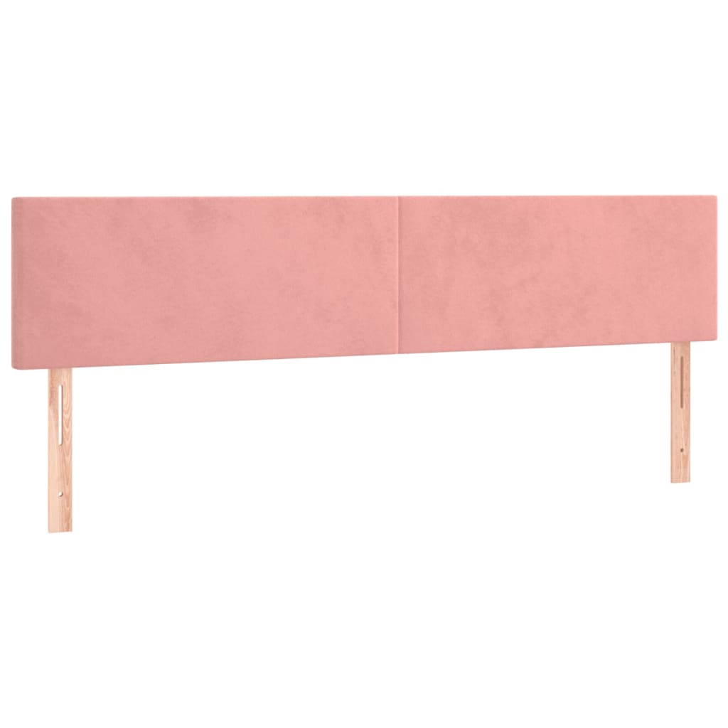 Hoofdbord LED 180x5x78/88 cm fluweel roze Hoofdborden en voetborden | Creëer jouw Trendy Thuis | Gratis bezorgd & Retour | Trendy.nl