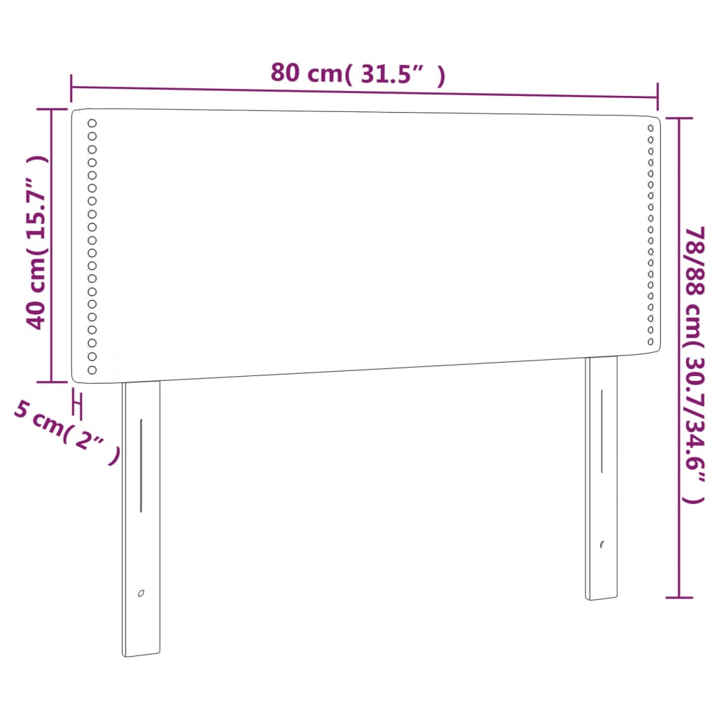 Hoofdbord LED 80x5x78/88 cm fluweel donkerblauw Hoofdborden en voetborden | Creëer jouw Trendy Thuis | Gratis bezorgd & Retour | Trendy.nl