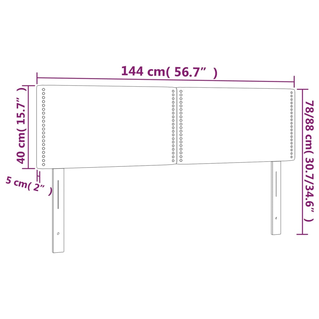 Hoofdbord LED 144x5x78/88 cm fluweel zwart Hoofdborden en voetborden | Creëer jouw Trendy Thuis | Gratis bezorgd & Retour | Trendy.nl