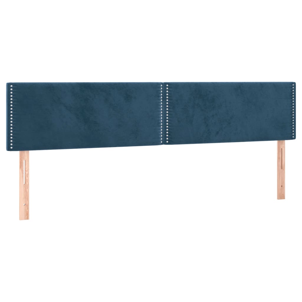 Hoofdbord LED 160x5x78/88 cm fluweel donkerblauw Hoofdborden en voetborden | Creëer jouw Trendy Thuis | Gratis bezorgd & Retour | Trendy.nl