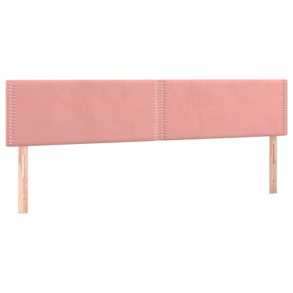 Hoofdbord LED 160x5x78/88 cm fluweel roze Hoofdborden en voetborden | Creëer jouw Trendy Thuis | Gratis bezorgd & Retour | Trendy.nl