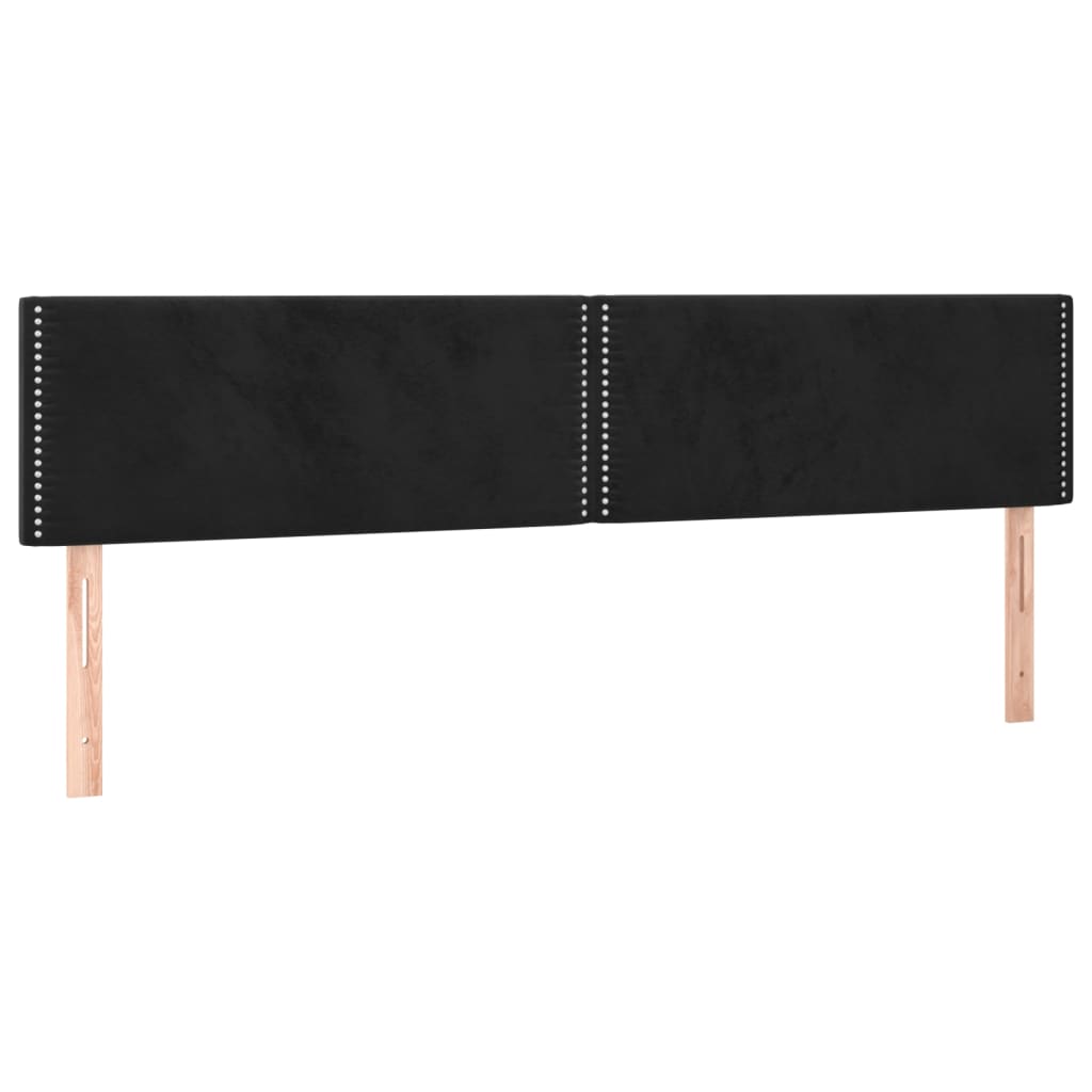 Hoofdbord LED 180x5x78/88 cm fluweel zwart Hoofdborden en voetborden | Creëer jouw Trendy Thuis | Gratis bezorgd & Retour | Trendy.nl