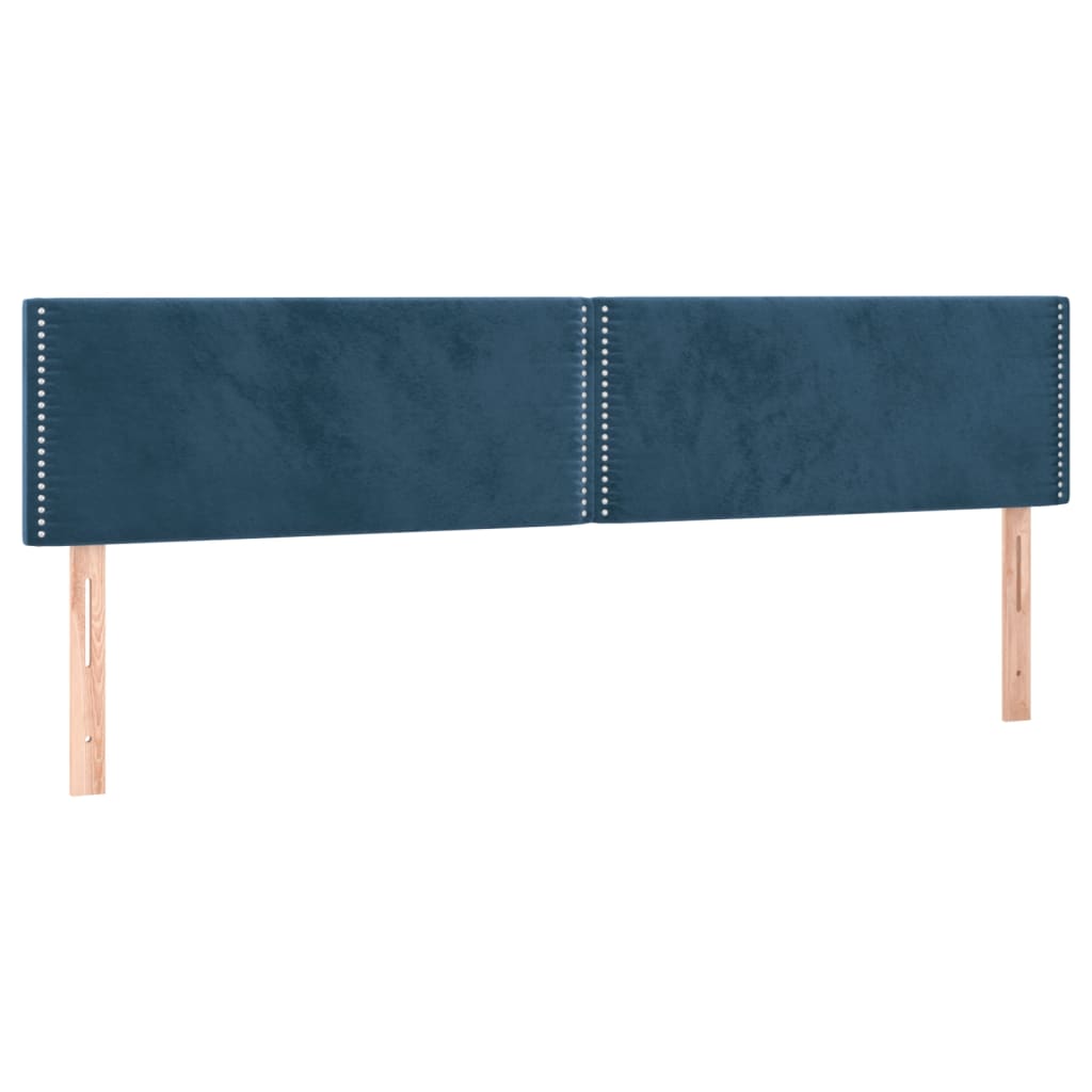 Hoofdbord LED 180x5x78/88 cm fluweel donkerblauw Hoofdborden en voetborden | Creëer jouw Trendy Thuis | Gratis bezorgd & Retour | Trendy.nl