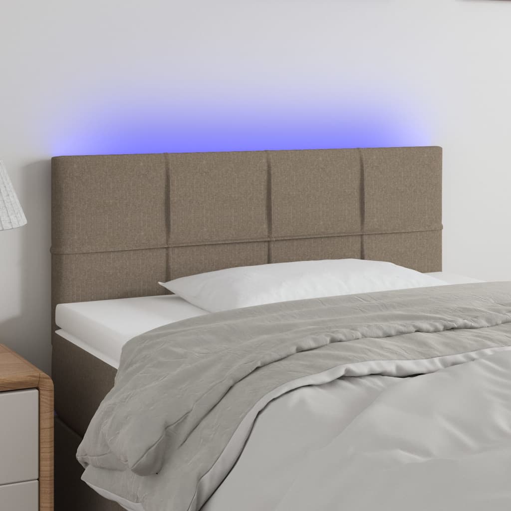 Hoofdbord LED 80x5x78/88 cm stof taupe Hoofdborden en voetborden | Creëer jouw Trendy Thuis | Gratis bezorgd & Retour | Trendy.nl