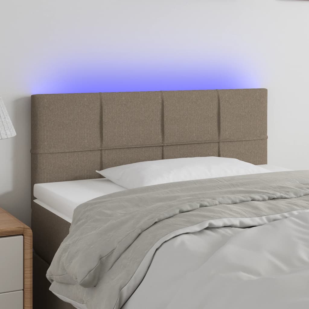 Hoofdbord LED 90x5x78/88 cm stof taupe Hoofdborden en voetborden | Creëer jouw Trendy Thuis | Gratis bezorgd & Retour | Trendy.nl