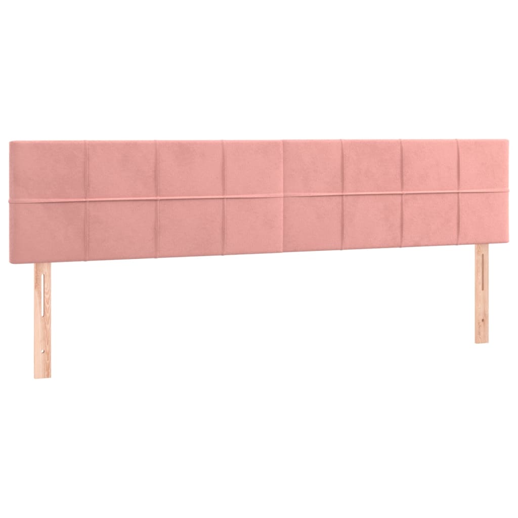 Hoofdbord LED 160x5x78/88 cm fluweel roze Hoofdborden en voetborden | Creëer jouw Trendy Thuis | Gratis bezorgd & Retour | Trendy.nl