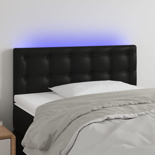 Hoofdbord LED 100x5x78/88 cm kunstleer zwart Hoofdborden en voetborden | Creëer jouw Trendy Thuis | Gratis bezorgd & Retour | Trendy.nl