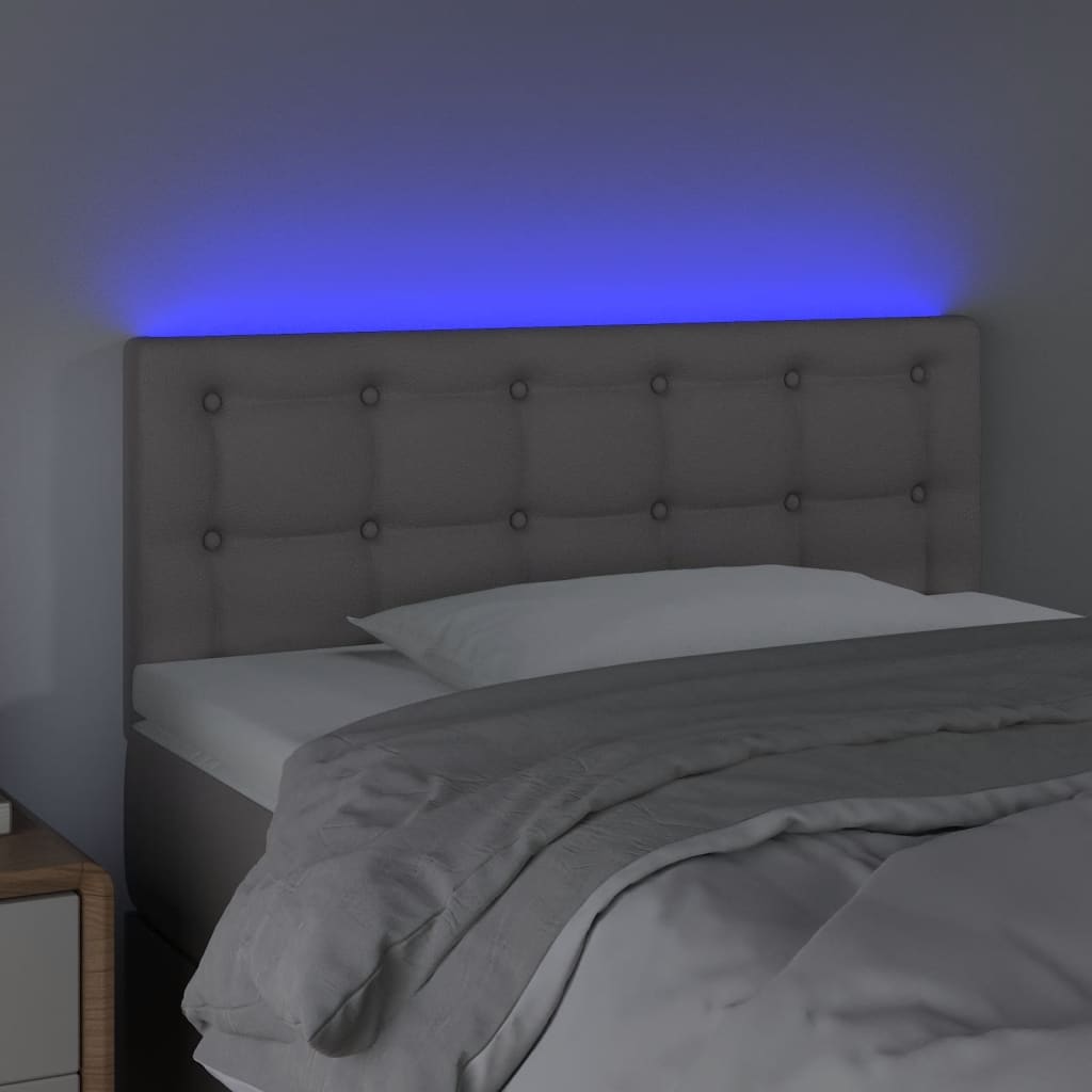 Hoofdbord LED 100x5x78/88 cm kunstleer grijs Hoofdborden en voetborden | Creëer jouw Trendy Thuis | Gratis bezorgd & Retour | Trendy.nl