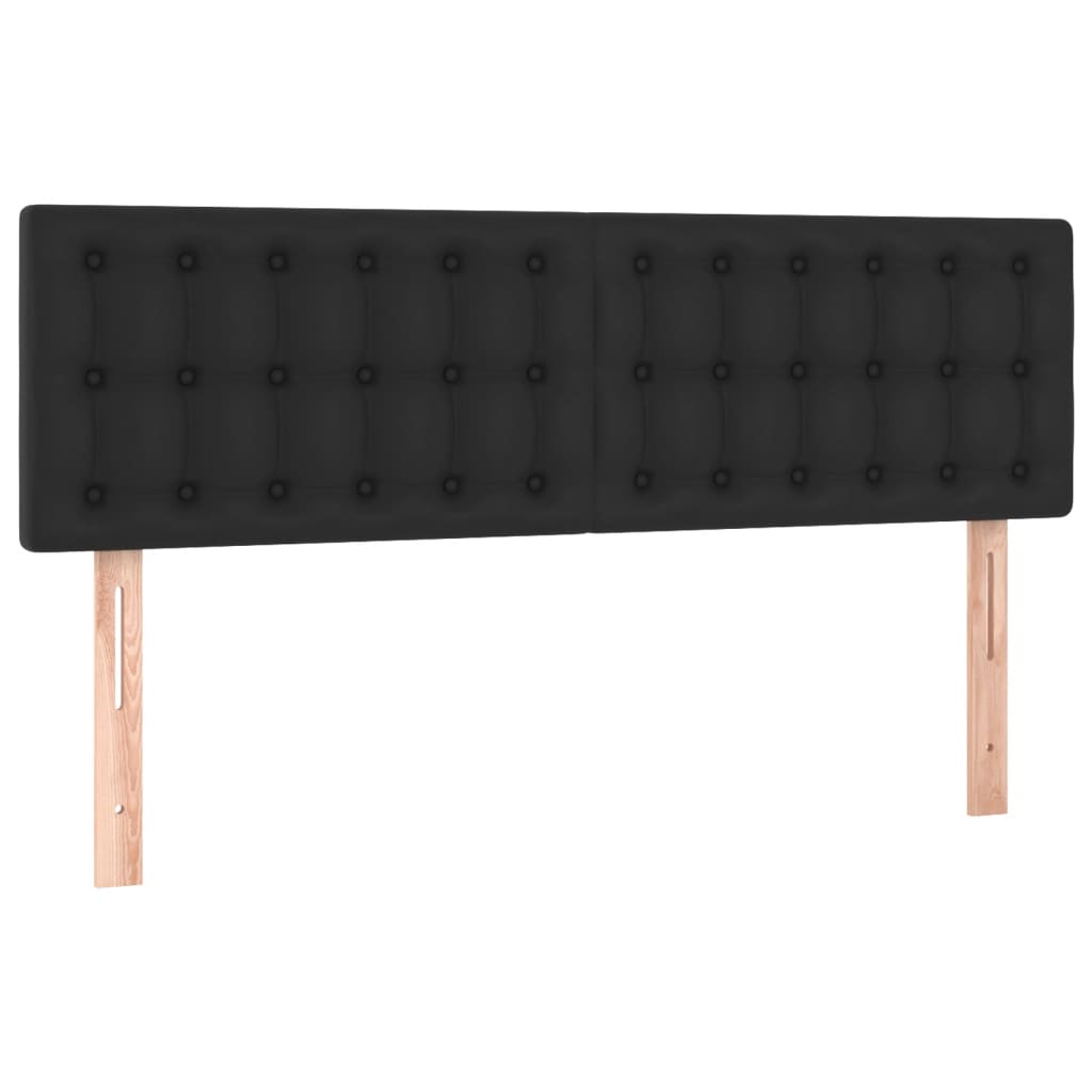 Hoofdbord LED 144x5x78/88 cm kunstleer zwart Hoofdborden en voetborden | Creëer jouw Trendy Thuis | Gratis bezorgd & Retour | Trendy.nl