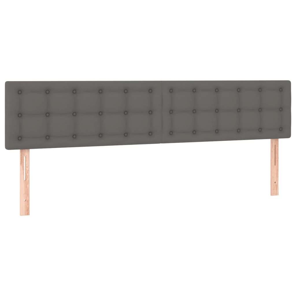 Hoofdbord LED 180x5x78/88 cm kunstleer grijs Hoofdborden en voetborden | Creëer jouw Trendy Thuis | Gratis bezorgd & Retour | Trendy.nl