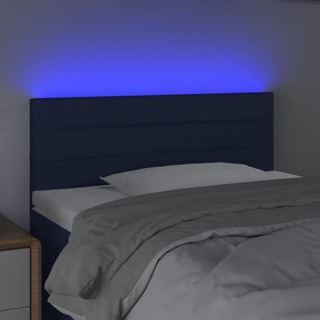 Hoofdbord LED 100x5x78/88 cm stof blauw Hoofdborden en voetborden | Creëer jouw Trendy Thuis | Gratis bezorgd & Retour | Trendy.nl