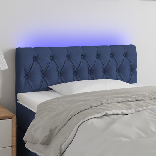 Hoofdbord LED 90x7x78/88 cm stof blauw Hoofdborden en voetborden | Creëer jouw Trendy Thuis | Gratis bezorgd & Retour | Trendy.nl