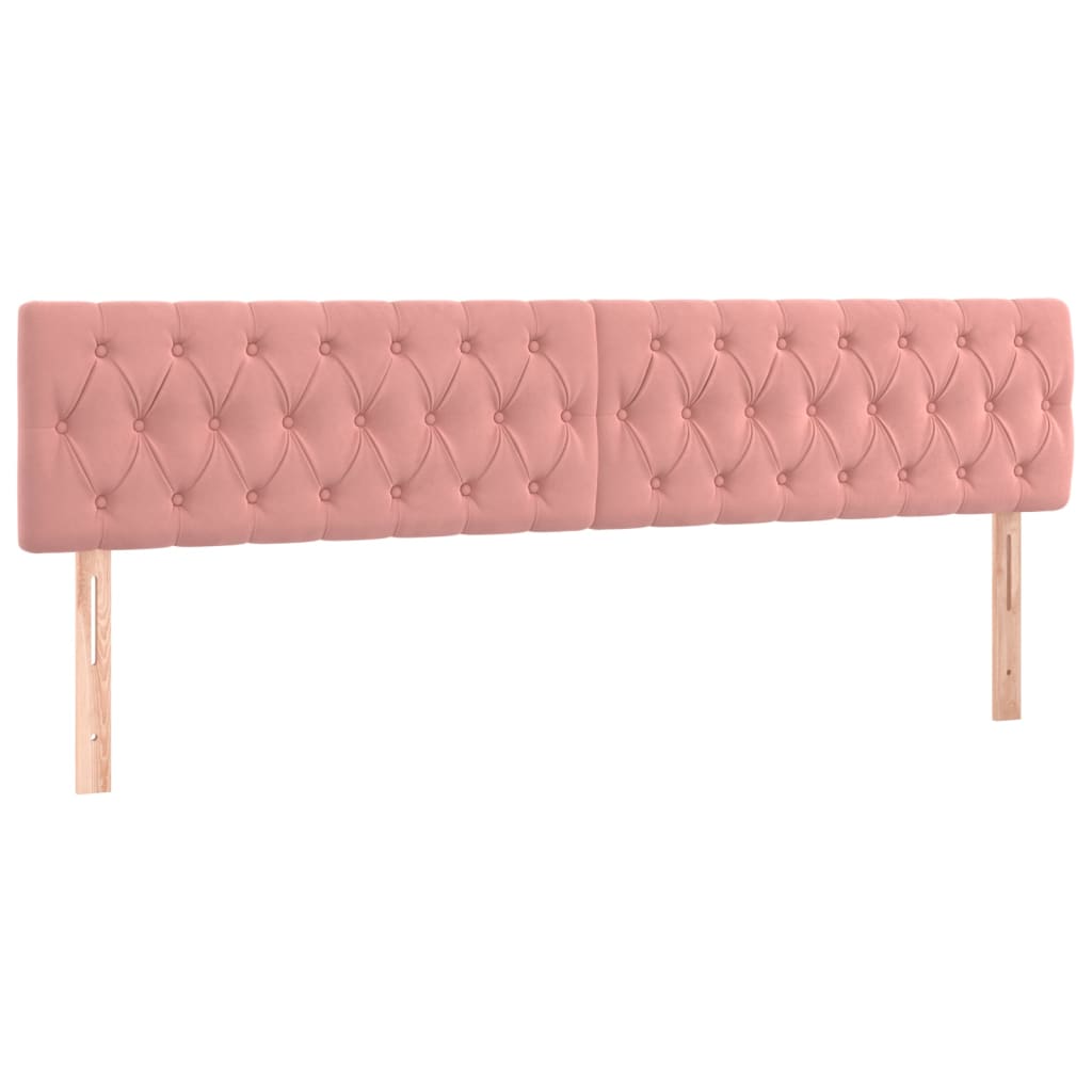 Hoofdbord LED 200x7x78/88 cm fluweel roze Hoofdborden en voetborden | Creëer jouw Trendy Thuis | Gratis bezorgd & Retour | Trendy.nl