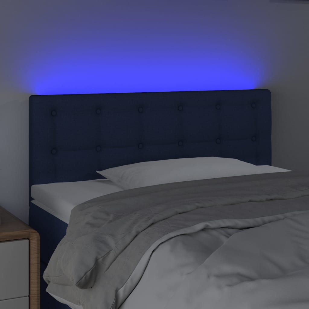 Hoofdbord LED 100x5x78/88 cm stof blauw Hoofdborden en voetborden | Creëer jouw Trendy Thuis | Gratis bezorgd & Retour | Trendy.nl