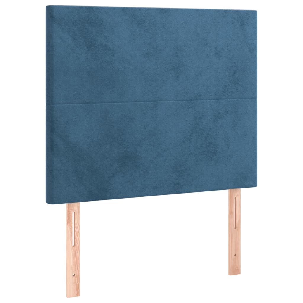 Hoofdbord LED 100x5x118/128 cm fluweel donkerblauw Hoofdborden en voetborden | Creëer jouw Trendy Thuis | Gratis bezorgd & Retour | Trendy.nl