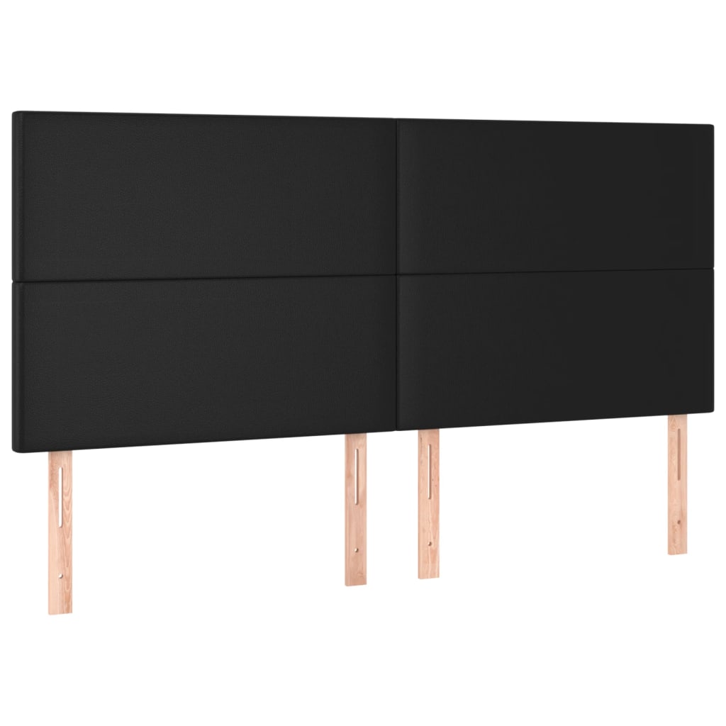 Hoofdbord LED 160x5x118/128 cm kunstleer zwart Hoofdborden en voetborden | Creëer jouw Trendy Thuis | Gratis bezorgd & Retour | Trendy.nl