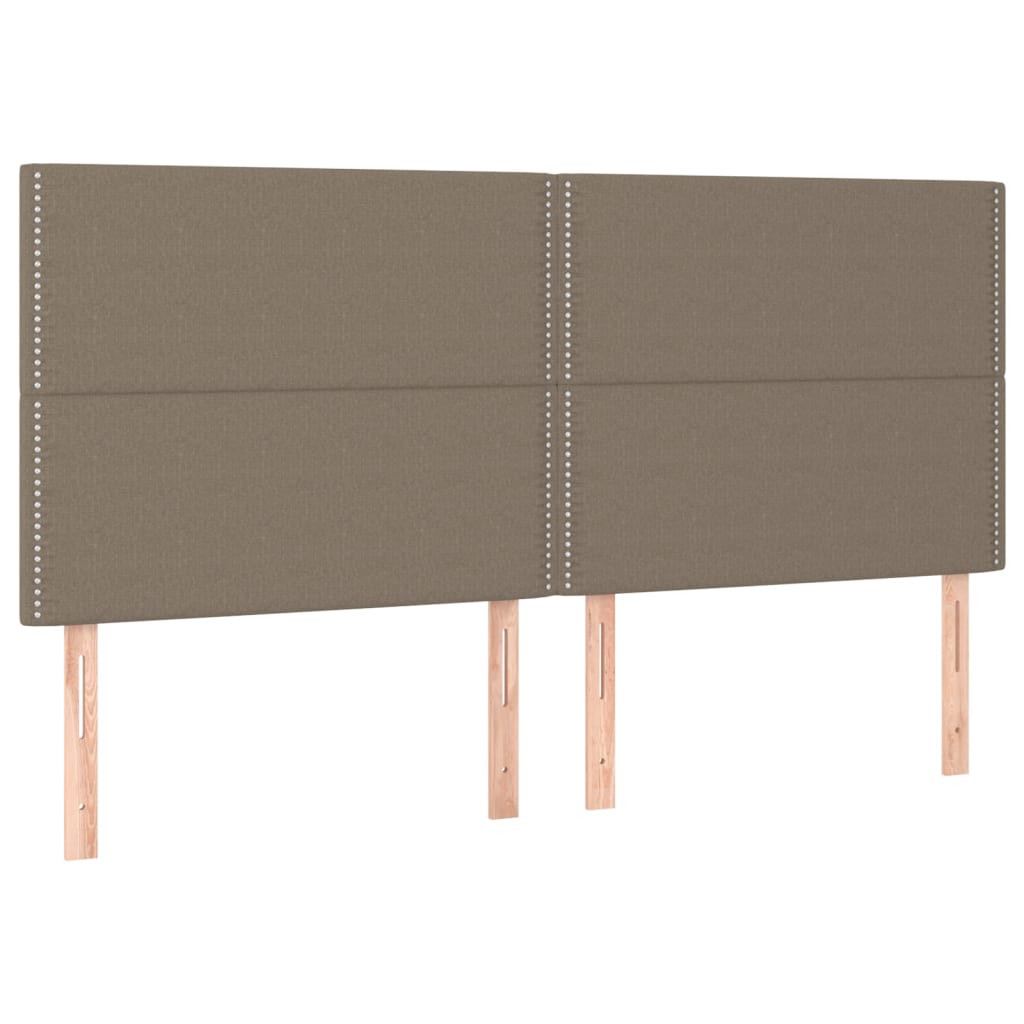 Hoofdbord LED 180x5x118/128 cm stof taupe Hoofdborden en voetborden | Creëer jouw Trendy Thuis | Gratis bezorgd & Retour | Trendy.nl