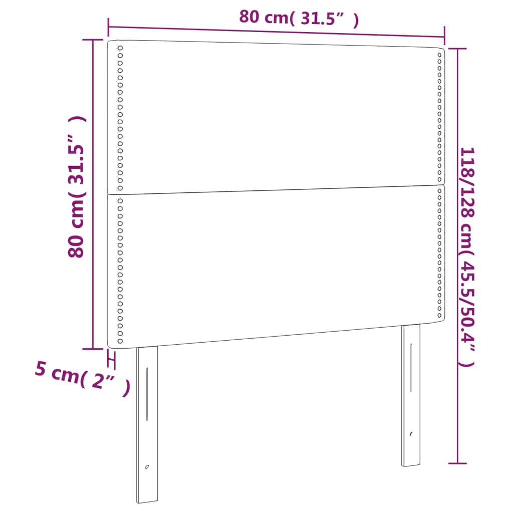 Hoofdbord LED 80x5x118/128 cm fluweel donkerblauw Hoofdborden en voetborden | Creëer jouw Trendy Thuis | Gratis bezorgd & Retour | Trendy.nl