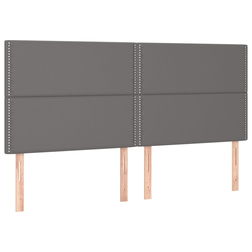 Hoofdbord LED 180x5x118/128 cm kunstleer grijs Hoofdborden en voetborden | Creëer jouw Trendy Thuis | Gratis bezorgd & Retour | Trendy.nl