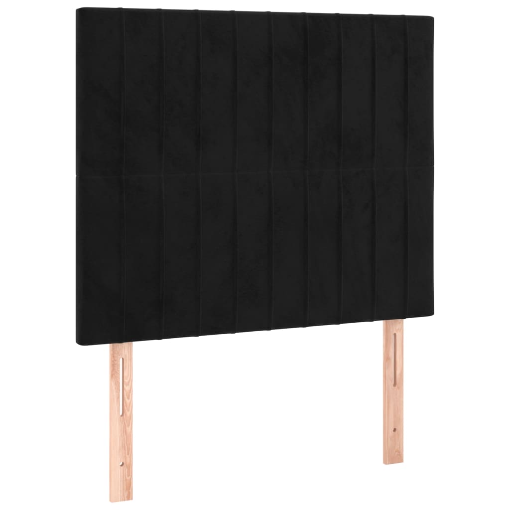 Hoofdbord LED 90x5x118/128 cm fluweel zwart Hoofdborden en voetborden | Creëer jouw Trendy Thuis | Gratis bezorgd & Retour | Trendy.nl