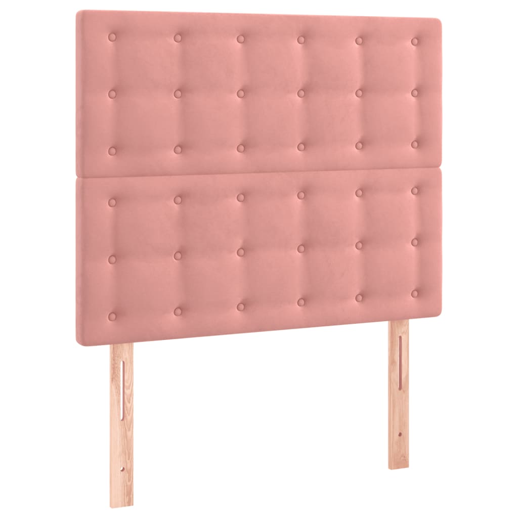 Hoofdbord LED 100x5x118/128 cm fluweel roze Hoofdborden en voetborden | Creëer jouw Trendy Thuis | Gratis bezorgd & Retour | Trendy.nl