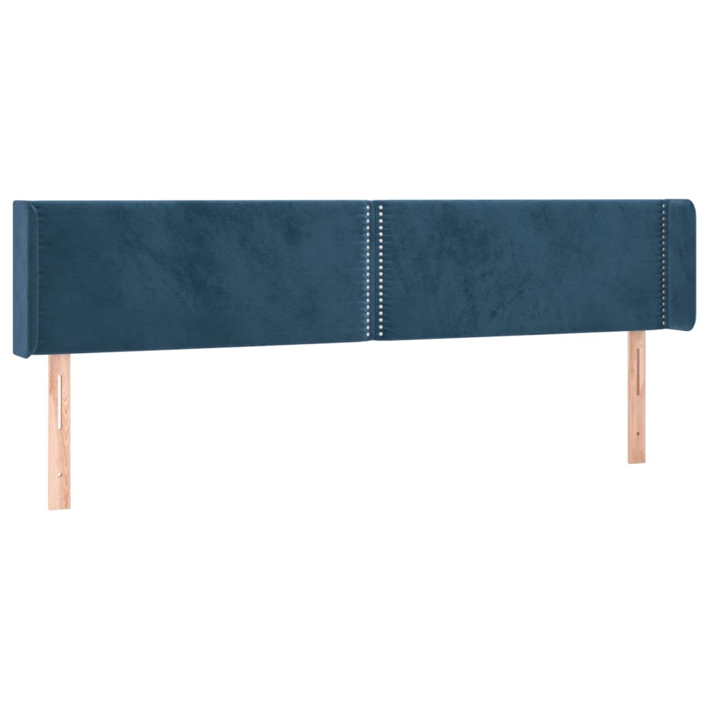 Hoofdbord LED 163x16x78/88 cm fluweel donkerblauw Hoofdborden en voetborden | Creëer jouw Trendy Thuis | Gratis bezorgd & Retour | Trendy.nl