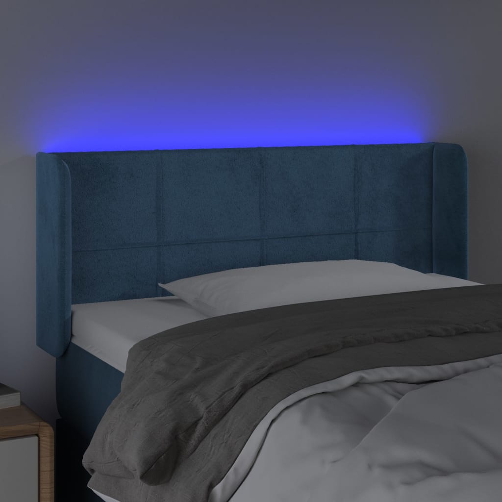 Hoofdbord LED 83x16x78/88 cm fluweel donkergroen Hoofdborden en voetborden | Creëer jouw Trendy Thuis | Gratis bezorgd & Retour | Trendy.nl