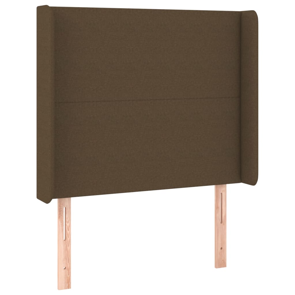 Hoofdbord LED 103x16x118/128 cm stof donkerbruin Hoofdborden en voetborden | Creëer jouw Trendy Thuis | Gratis bezorgd & Retour | Trendy.nl